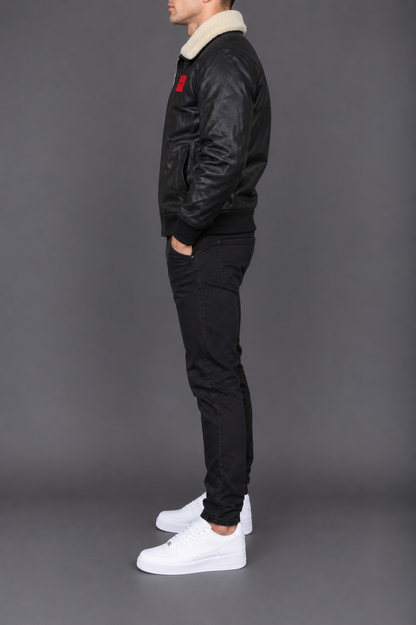 Hugo Boss odinė striukė